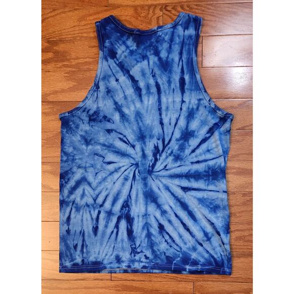 Colortone Tie Dye Shirt Sleeveless V Neck With Word ROAM Size S - Picture 8 of 8